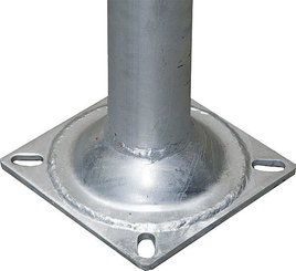 Elevage - Accessoires tubulaires - Poteau d = 76 mm, L= 1,35 sur platine
