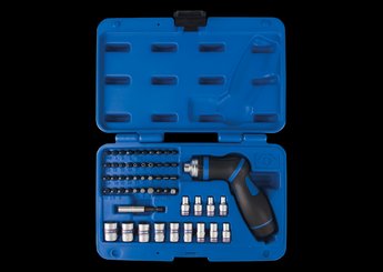 Equipement d'atelier - Outillages à main - Jeu de tournevis à cliquet avec embouts - 55 pièces PROMO