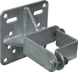 Elevage - Accessoires tubulaires - Bride double 90 mm, support pour abreuvoir