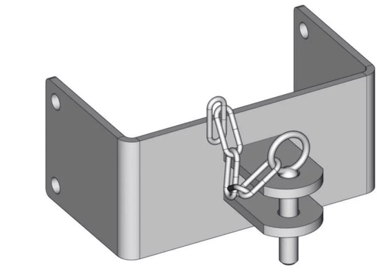 Elevage - Accessoires tubulaires - Paire De Fixations Simple En U L=150