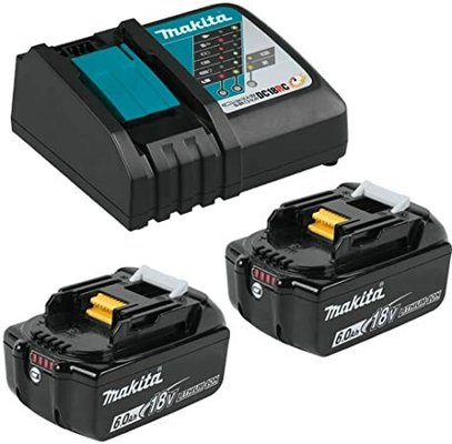 Electroportatifs - Batteries et chargeurs - Pack Energie 2 batteries Makita 18 V 6ah + un chargeur simple