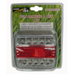 Eclairage, signalisation - Feux, rampes - Feu Ar Led R/B 5F Sort.Cable Sous Coque