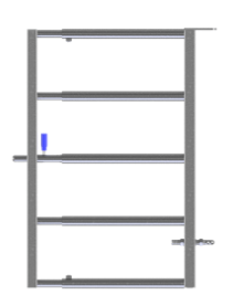 Elevage - Accessoires tubulaires - Portillon Service Avec Verrou Auto - 1M05/1M40