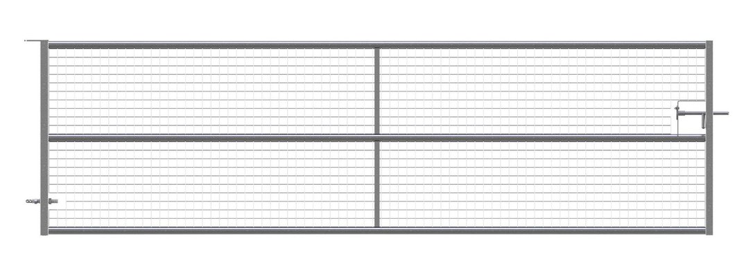 Elevage - Accessoires tubulaires - BARRIERE HERBAGE GRILLAGE TOTAL FIXE  EN 5M