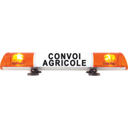 Eclairage, signalisation - Feux, rampes - Rampe 755Mm 12V 2 Feux Tourn.Magn.