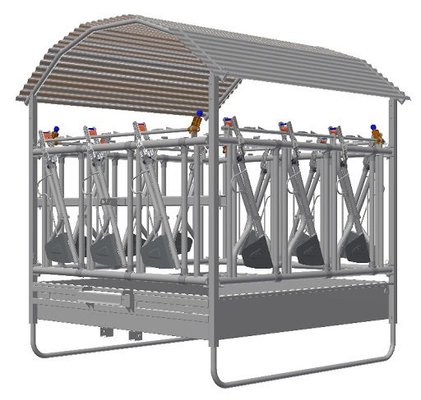 Elevage - Accessoires tubulaires - Râtelier Agriballe 2 X 2 M Cornadis Fiabilis 12 Passages Prix Net