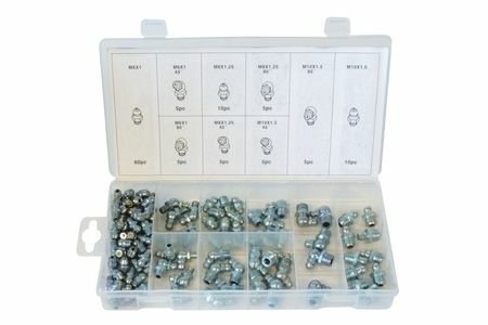 Carburant et transfert - Transfert graisse - huile - essence - Assortiment 110 Pcs Graisseurs Hydrauliques