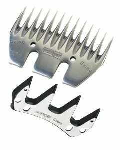 Elevage - Matériel - Jeu de peignes larges pour tonte classique 13 et 4 dents  HEINIGER