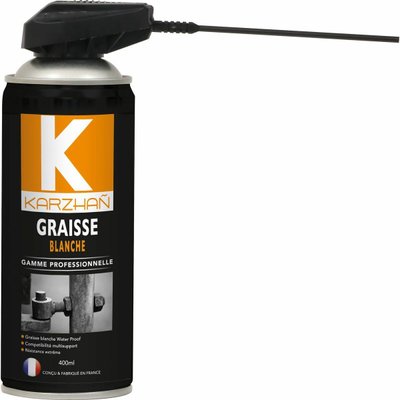Consommables atelier - Dégrippants - AEROSOL KARZHAN 400ML GRAISSE BLANCHE