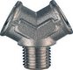 Compresseurs, outils pneumatiques - Accessoires - Raccord En Y 1Xm/2Xf 3/8"