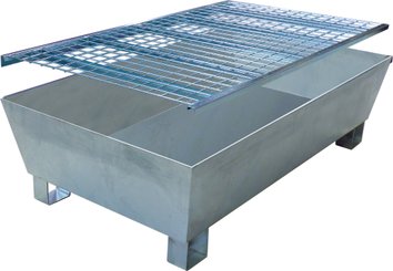 Equipement d'atelier - Rangement - Bac De Retention Galva 2 Futs 220L 1220X815X330
