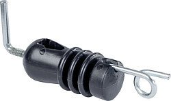 Elevage - Accessoires tubulaires - Isolateur queue de cochon métal  pour piquet  rond jusque 8 mm, les 25