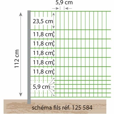 Elevage - Matériel - Filet volaille hauteur 1,12 m BEAUMONT