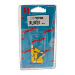 Eclairage, signalisation - Consommables 12/24V - Hf- 6 Cosses Cyl.Jaune M D.5