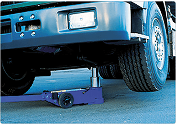 Equipement d'atelier - Outillages à main - Cric hydropneumatique 2 étages pour bus/camions grande taille 50/25T PROMO