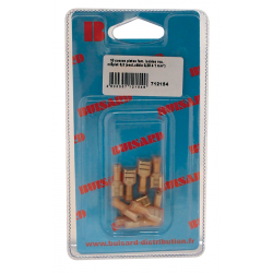 Eclairage, signalisation - Consommables 12/24V - Hf- 10 Cosses Plat F Rouge L6.3