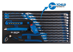 Equipement d'atelier - Outillages à main - Module mousse + PP 18 pièces clés mixtes-lampe-métre-pince-cutter