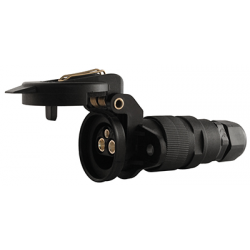 Eclairage, signalisation - Consommables 12/24V - Prise 3 Plots Femelle 12V 32A 6Mm2 Av Presse Etoupe