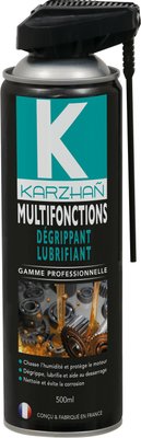 Consommables atelier - Dégrippants - AEROSOL KARZHAN 500ML MULTIFONCTION DEGRIPPANT LUBRIFIANT