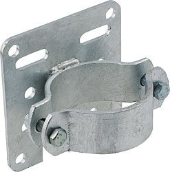 Elevage - Accessoires tubulaires - Bride double 90 mm, support pour abreuvoir