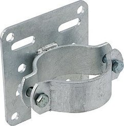 Elevage - Accessoires tubulaires - Bride double 90 mm, support pour abreuvoir