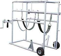 Elevage - Accessoires tubulaires - Cage de parage Compact mobile  galvanisée, avec 2 roues
