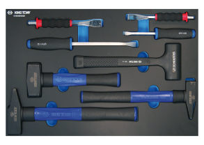 Equipement d'atelier - Outillages à main - Module mousse + PP 8 pcs Marteaux et burins PROMO