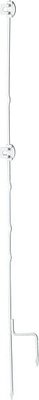 Elevage - Accessoires tubulaires - Piquet acier Tournefix, 1,10 m avec 2 isolateurs (les 10)
