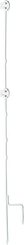 Elevage - Accessoires tubulaires - Piquet acier Tournefix, 1,10 m avec 2 isolateurs (les 10)