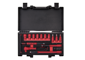 Equipement d'atelier - Outillages à main - Coffret de douilles et accessoires isolés 3/8" - 14 pièces PROMO