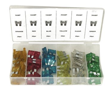 Eclairage, signalisation - Consommables 12/24V - ASSORTIMENT DE 120 FUSIBLES ENFICHEABLES