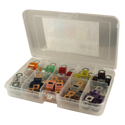 Eclairage, signalisation - Consommables 12/24V - Coffret 50 Fusibles Ruban Midi