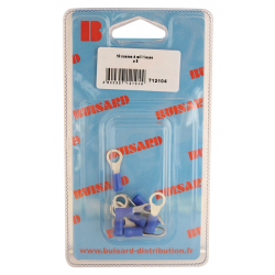 Eclairage, signalisation - Consommables 12/24V - Hf- 10 Cosses A Oeil Bleu D.6