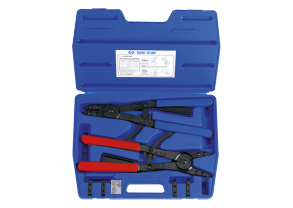 Equipement d'atelier - Outillages à main - Jeu de Pinces circlips 11pcs int-ext 406mm becs interchangeables PROMO