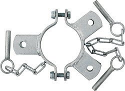 Elevage - Accessoires tubulaires - Bride double 102, 3 directions centrales