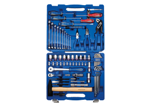 Equipement d'atelier - Outillages à main - Coffret de douilles 1/2" 1/4" + accessoires - 81 pièces PROMO