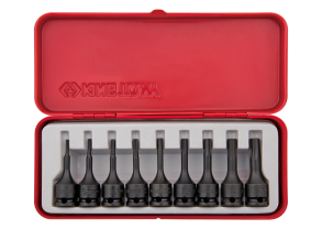 Equipement d'atelier - Outillages à main - Coffret 3/8" douilles à chocs Torx T10 à T50 9 pcs