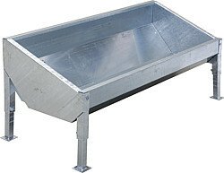 Elevage - Accessoires tubulaires - Auge inclinée, 2,50 m