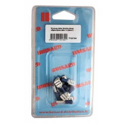 Eclairage, signalisation - Consommables 12/24V - Hf- 10 Cosses Plates F Bleue L8