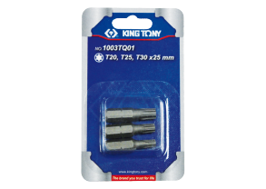 Equipement d'atelier - Outillages à main - Jeu d'embouts de vissage 1/4" TORX® (T20,T25,T30) - 3 pièces