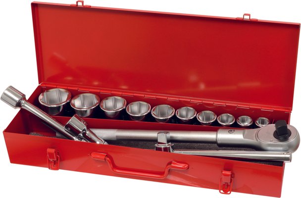 Equipement d'atelier - Outillages à main - Coffret De Douilles Camion-6Pans-3/4"14Pcs Cv Pro *Dt*