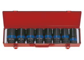 Equipement d'atelier - Outillages à main - Coffret de 8 douilles longues à choc 3/4" PROMO
