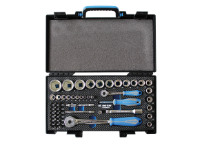 Equipement d'atelier - Outillages à main - Coffret EVA 1/2" et 1/4" 55 pièces PROMO
