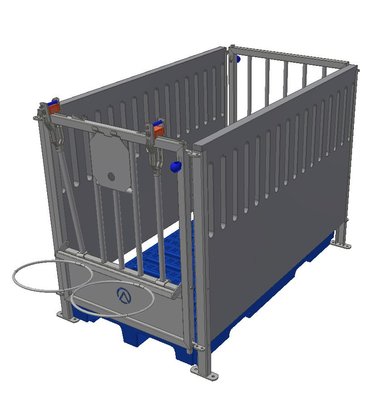 Elevage - Accessoires tubulaires - Facade Individuelle Avec Porte Seaux Ø370