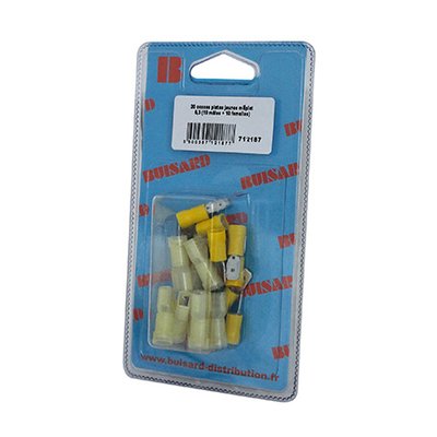 Eclairage, signalisation - Consommables 12/24V - Hf- Cosses Pl Jaune 6.3 10M+10F