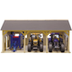 Jouet - Jouet - Hangar en bois pour 3 tracteurs