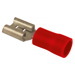 Eclairage, signalisation - Consommables 12/24V - Hf- 10 Cosses Plat.F Rouge L4.8