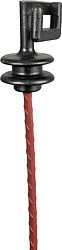 Elevage - Accessoires tubulaires - Isolateur de rechange carré  pour piquets acier ressort ronds d= 7 mm