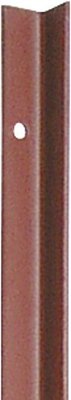 Elevage - Accessoires tubulaires - Piquet cornière 1,15 m, tete renforcée 2 mm, laqué rouge, avec beche soudée,