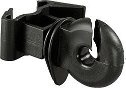 Elevage - Accessoires tubulaires - Isolateur annulaire noir pour piquet T  (les 25)